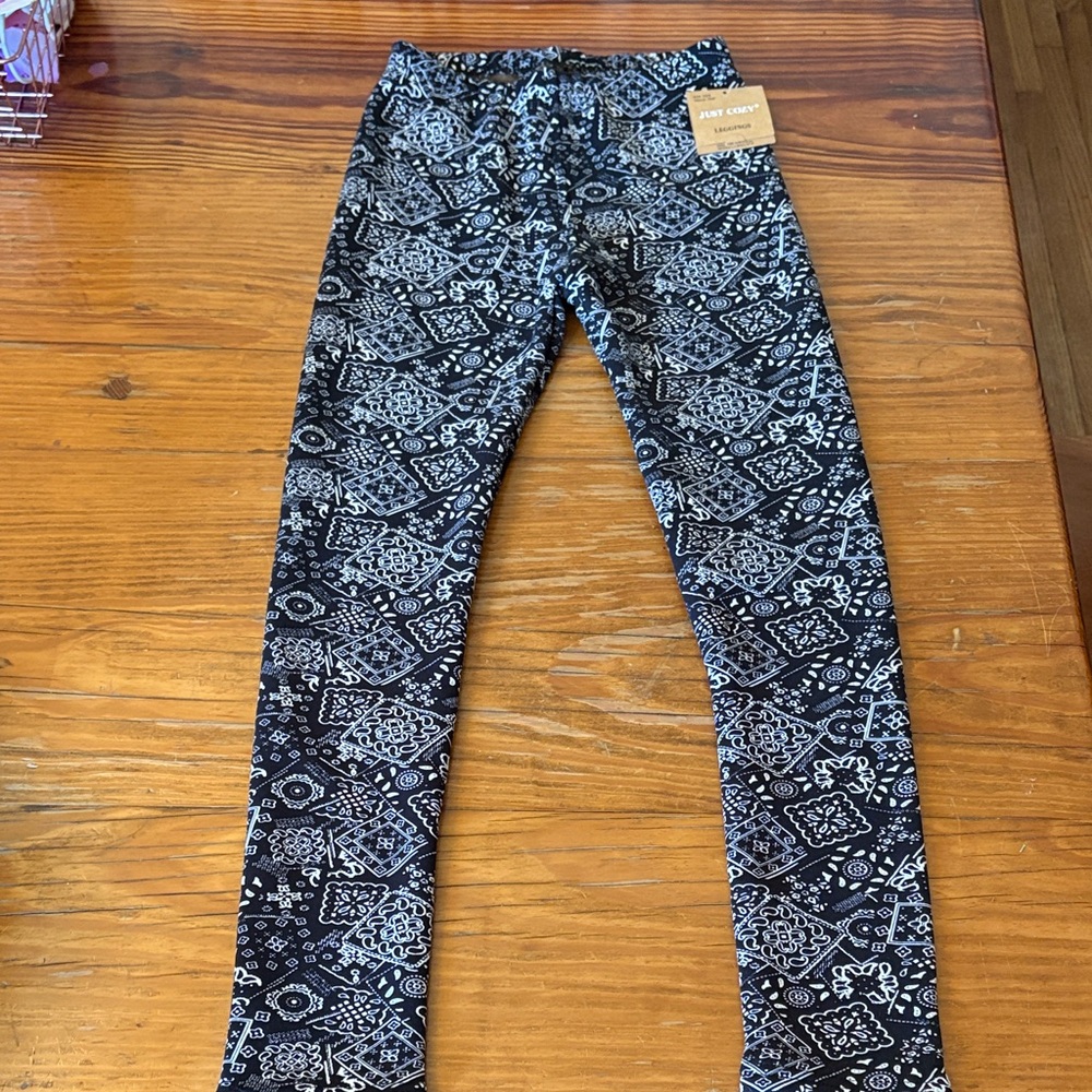Just Cozy patterned warm leggings